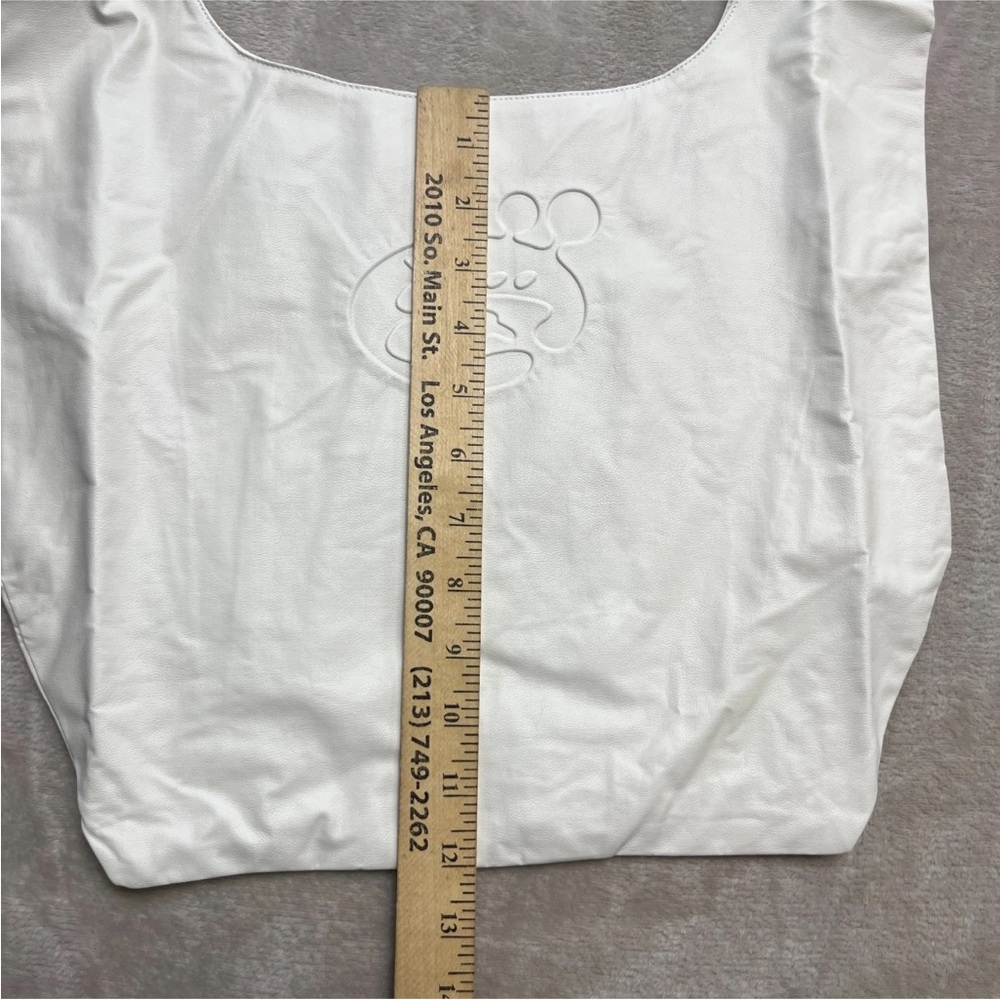 Bandage Boy by OFFgod Unisex Leather Tote Bag Off White New - Picture 2 of 7